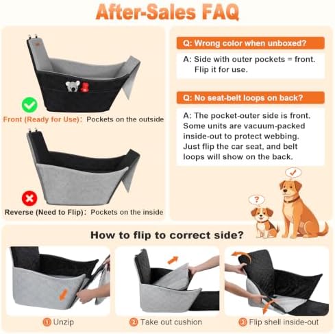 Elevated Dog Car Seat for Small and Medium Dogs Up to 35 lb - Image 3