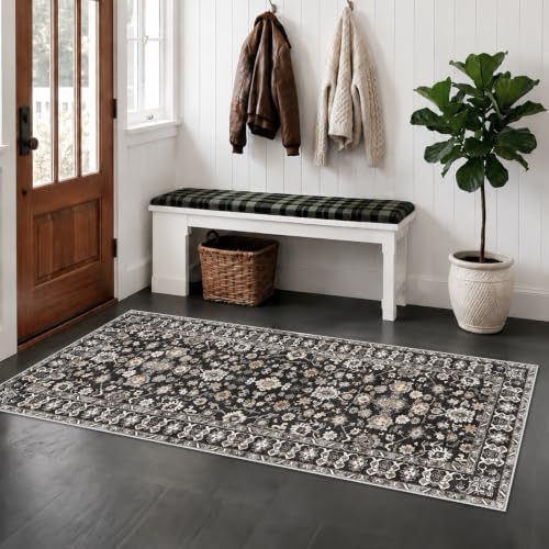 2x5 Non Slip Hallway Runner: Machine Washable Ultra Soft Rug by NYZEL