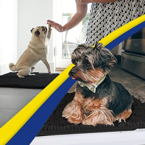 Muddy Mat® 2-Piece Black Medium 30"X19" AS-SEEN-ON-TV Highly Absorbent - Image 2