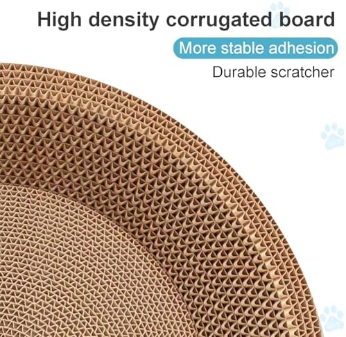 Cat Scratcher Bed 2PCS 23.6x14.9” Cardboard Cat Bed - Image 3