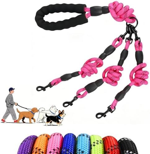Dual Dog Leash - 360° Swivel No Tangle Walking Leash, Detachable Design by PawLuxe
