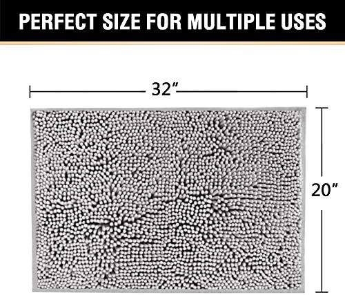 H.VERSAILTEX Microfiber Bath Rugs Chenille Floor Mat Ultra Soft Washable - Image 2