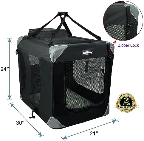 EliteField 3-Door Soft Dog Crate - Image 2