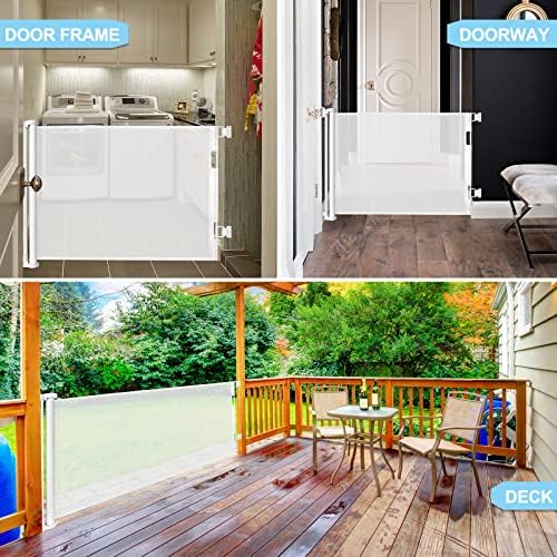 80 Inch Wide Baby Gate for Stairs Prevent Kid/Pet from Getting Through - Image 6
