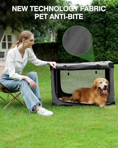 42 x 31 x 31 Inch Collapsible Soft Dog Crate - Image 6