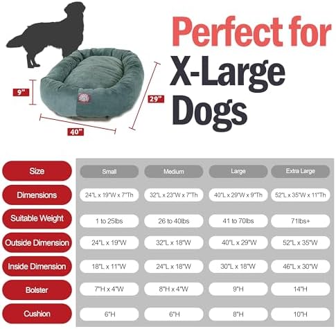 Majestic Pet Micro Velvet Dog Bed, 52 Inch X-Large - Image 3