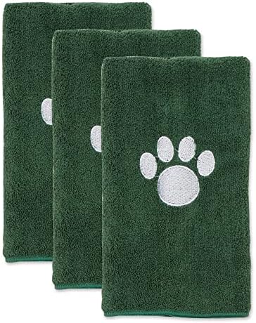 Bone Dry Pet Grooming, Embroidered Microfiber Towel Drying Collection, Hunter - Image 2