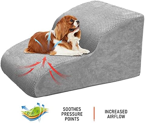 Dog Stairs for Small Dogs, High Density Foam Dog Ramp, Extra Wide Non-Slip Pet - Image 4