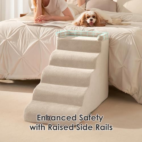 EHEYCIGA 5-Step Curved Dog Stairs - Image 5