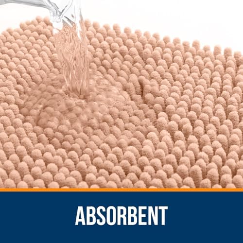 OLANLY Bathroom Rugs 34x21, Extra Soft Absorbent Chenille Bath Rugs - Image 4