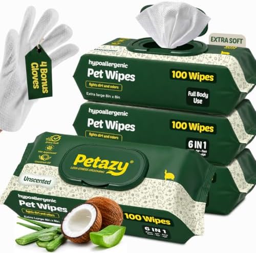 Petazy Pet Wipes for Dogs & Cats by Petazy