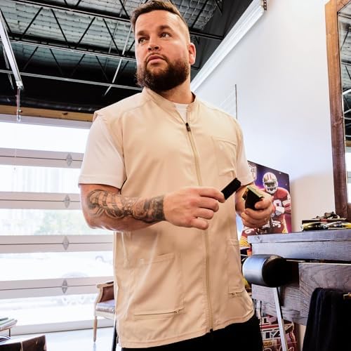 Barber Strong Barber Vest, Men's Hair Repellent, Lightweight & Breathable Mesh - Image 2