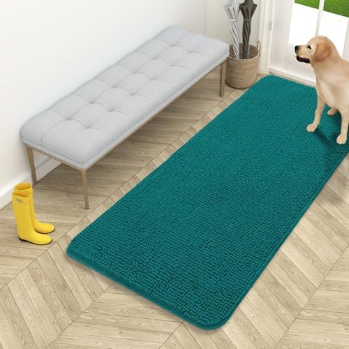 OLANLY Dog Door Mat for Muddy Paws 54x24, Super Absorbent Chenille Mud Mat by OLANLY