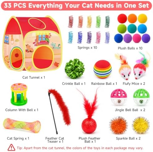 AILUKI 33PCS Cat Toys Variety Pack - Image 2