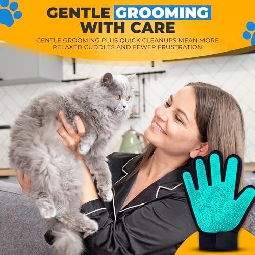 Pet Hair Removal Glove for Dogs & Cats – Dog Grooming Gloves for Shedding - Image 4