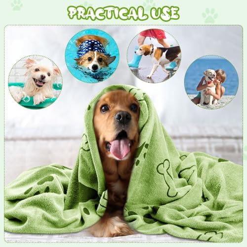 Tatuo 22 Pcs Dog Towels for Drying 20 x 40 Inch Pet Bath Towels Absorbent - Image 6