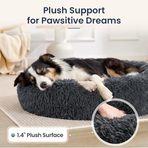 JOLLYVOGUE Calming Washable Dog Beds Large Sized Dog, 36Inch Donut Large Dog Bed - Image 5