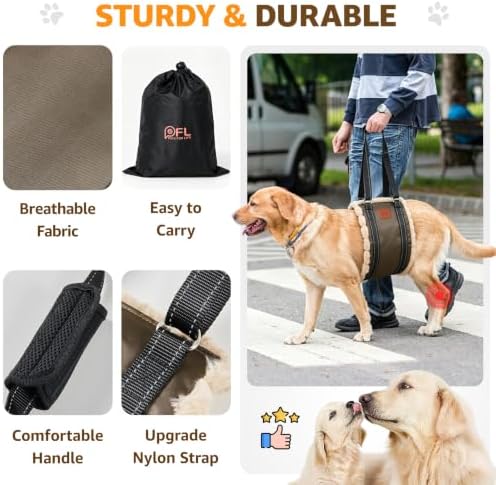 Adjustable Dog Sling for Extra Large Dogs Mobility Aid for Weak Rear Legs - Image 7