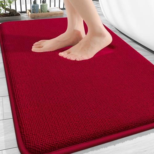 OLANLY Thick Memory Foam Bathroom Rugs 30x20, Soft Absorbent Bath Mat by OLANLY