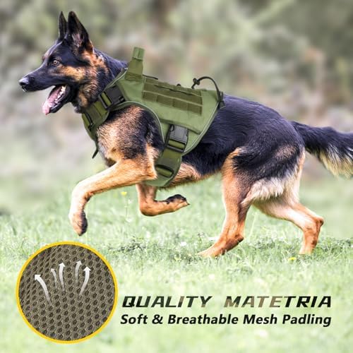 WINGOIN Green Tactical Dog Harness - Image 6