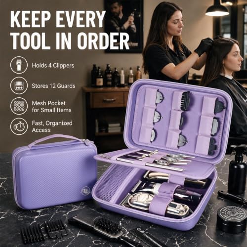 Boobowl Barber Accessories Bag for Clippers and Supplies, Hair Clipper Box - Image 3