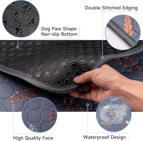 Sunheir Washable Pee Pads for Dogs Large 24" x 72" 2-Pack Reusable Puppy Pads - Image 2
