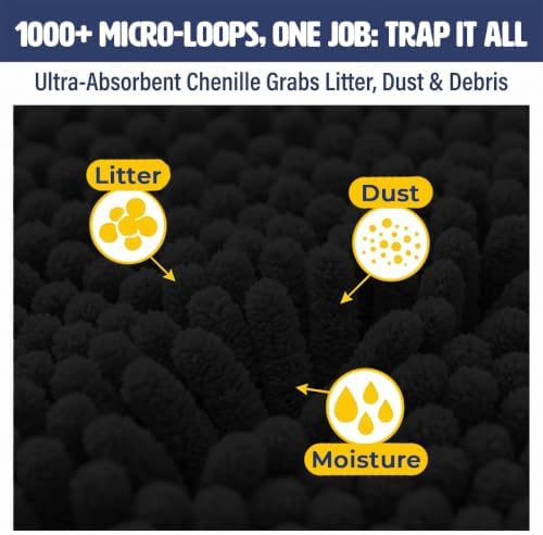 Muddy Mat® | Large Cat Litter Mat 36"x60", Litter Trapping Mat, Super Absorbent - Image 5