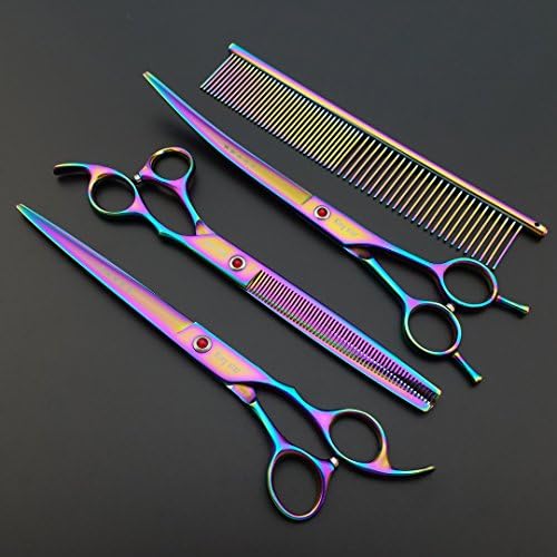 KINGSTAR 8.0in. Professional Pet Grooming Scissors Set, Titatium Plated - Image 3