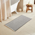 TYUU Waffle Bath Mat, Boho Bathroom Rugs Non Slip, 48x24 Grey & White by TYUU