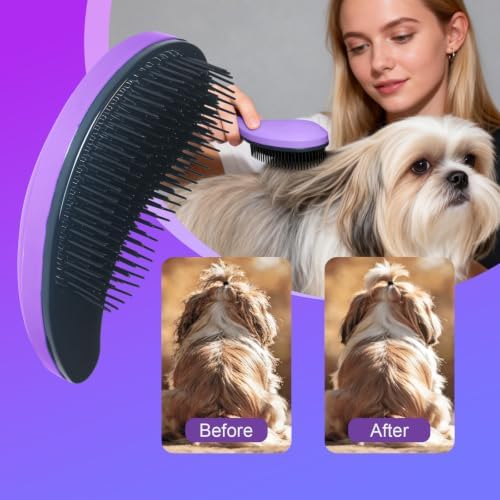 Small Dog Brush, Skin-friendly Soft Bristles - Image 5