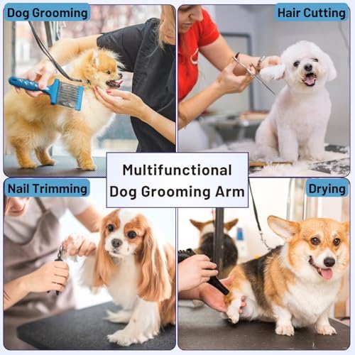 Dog Grooming Arm with Clamp & Pet Grooming Table Accessories - Image 6