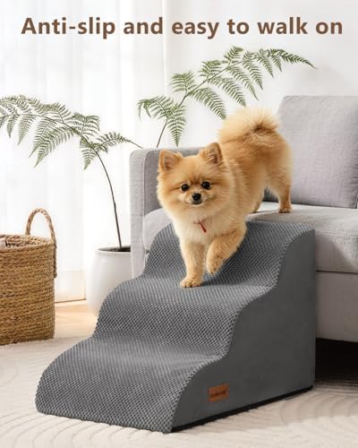 Aodisman Dog Stairs for Small Dogs, 3 Step Dog Ramp for Couch, Non-Slip Steps - Image 4