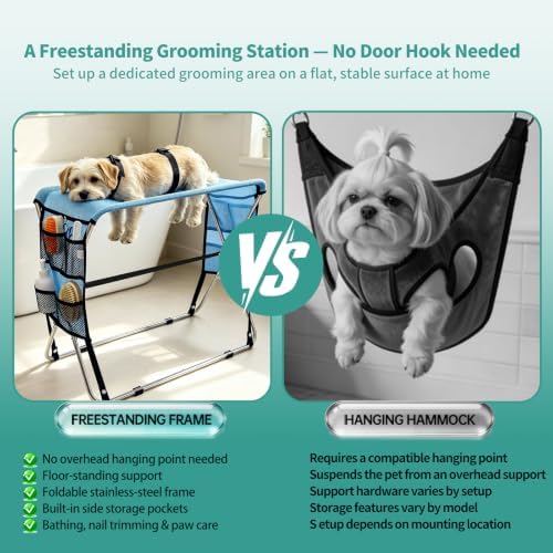 Dog Grooming Hammock with Stand - Image 4