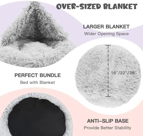Himax 26in Covered Dog Bed - Image 4