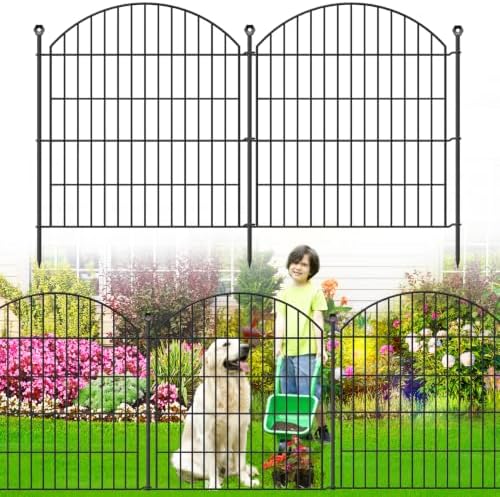 Decorative Garden Fence, 32in x 24ft No Dig Fence by Thrivinest
