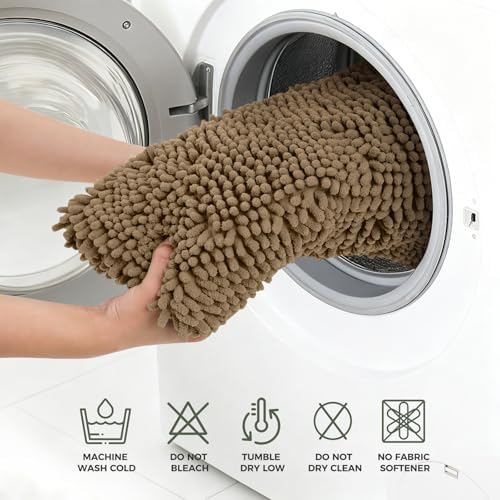 Bcoimo 48x30 Chenille Bath Mat – Non-Slip - Image 5
