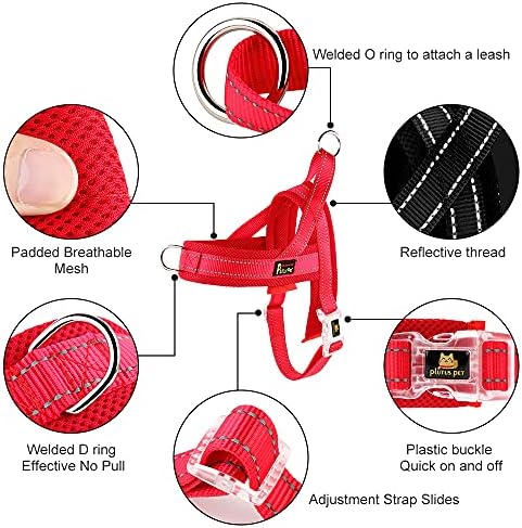 Plutus Pet No Pull Dog Harness for Puppy Small Dogs, Breathable Mesh Padded - Image 2
