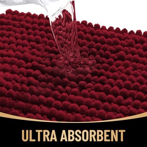 OLANLY Thick Chenille Large Bathroom Rugs Mats 44x32 - Image 3