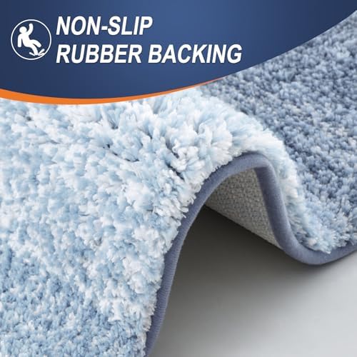 OLANLY Bathroom Runner Rug 47x17, Extra Soft Absorbent Microfiber Bath Rugs - Image 4