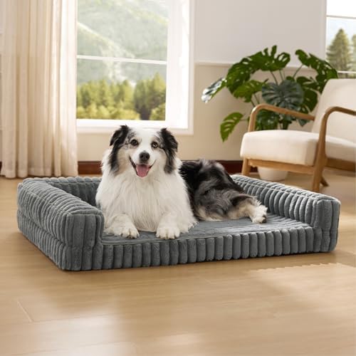 Bedsure ComfyFleece® Memory Foam Orthopedic XL Dog Bed by BEDSURE