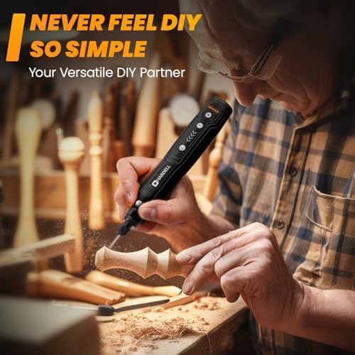 HARDELL Mini Cordless Rotary Tool Kit, 5-Speed - Image 3
