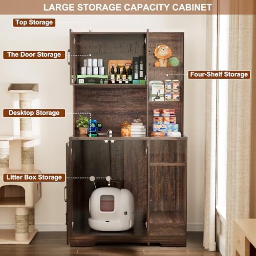 71Inches Tall Cat Litter Box Enclosure - Image 6