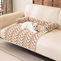 Calming Dog Bed Mats with Neck & Head Support, 31.5 x 23.62 inch Khaki by Whiskopia