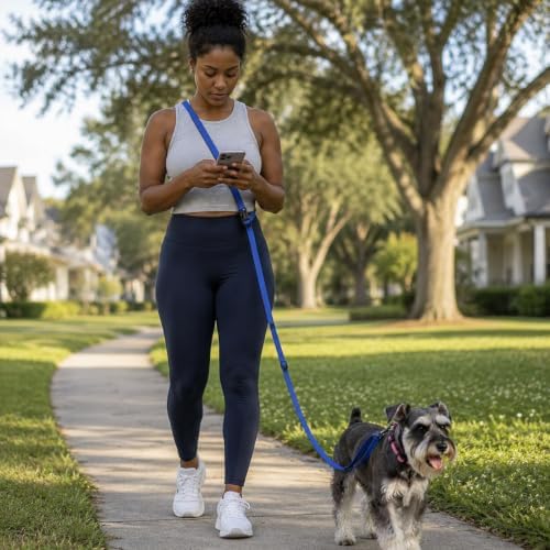 Kazazoo Hands-Free Dog Leash Adjustable Length 5-8 Ft, Crossbody & Waist - Image 6