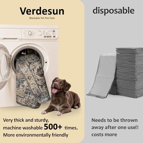 Washable Pee Pads for Dogs 18"x24" 2 Pack Reusable Puppy Potty Pad - Image 3