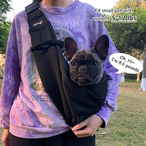 NATUYA Small Dog Carrier Sling Cat Sling, Adjustable Strap Hand Free Pet Puppy - Image 2