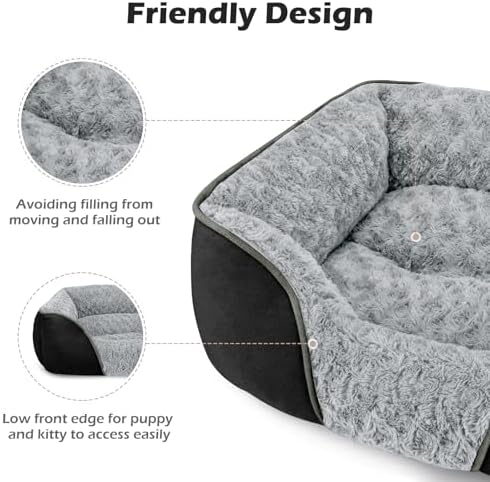 INVENHO Large Dog Bed Rectangle Washable Orthopedic Soft Calming Sleeping - Image 5
