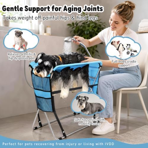Dog Grooming Hammock with Stand - Image 3