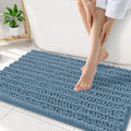 Smiry Bathroom Rugs 32X20, Extra Soft Rubber Backing Chenille Bath Mats by Smiry