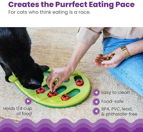 Catstages Nina Ottosson Buggin’ Out Puzzle & Play Cat Toy Treat Puzzle - Image 4